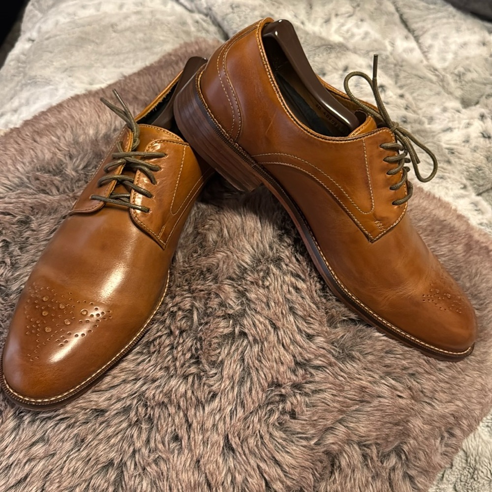 Joseph Abboud Derby Lace-ups with Brogued Toe, Men’s Size 8